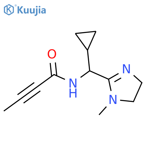 N-cyclopropyl(1-methyl-4,5-dihydro-1H-imidazol-2-yl)methylbut-2-ynamide structure