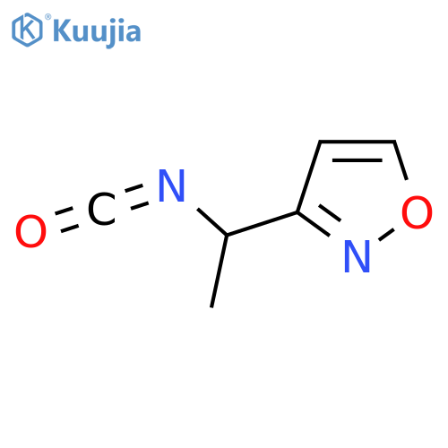 3-(1-isocyanatoethyl)-1,2-oxazole structure