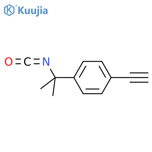 1-ethynyl-4-(2-isocyanatopropan-2-yl)benzene structure