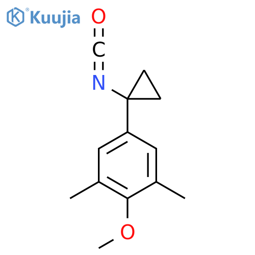 5-(1-isocyanatocyclopropyl)-2-methoxy-1,3-dimethylbenzene structure
