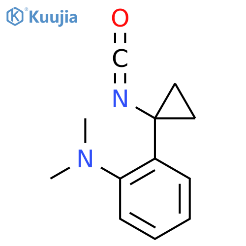 2-(1-isocyanatocyclopropyl)-N,N-dimethylaniline structure