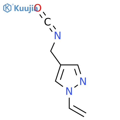 1-ethenyl-4-(isocyanatomethyl)-1H-pyrazole structure