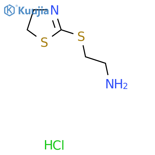 2-((4,5-Dihydrothiazol-2-yl)thio)ethan-1-amine hydrochloride structure
