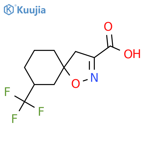 7-(trifluoromethyl)-1-oxa-2-azaspiro4.5dec-2-ene-3-carboxylic acid structure