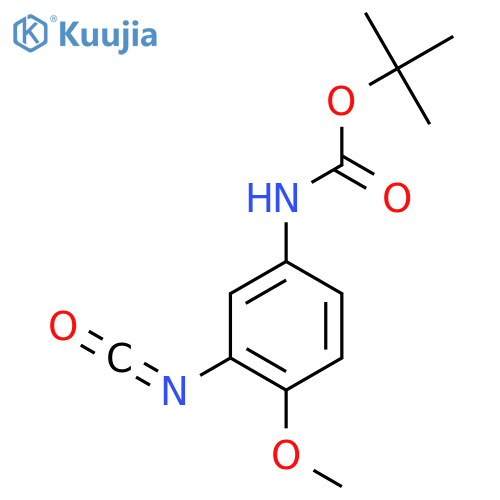 tert-butyl N-(3-isocyanato-4-methoxyphenyl)carbamate structure