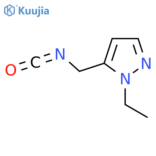 1-ethyl-5-(isocyanatomethyl)-1H-pyrazole structure