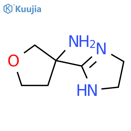 3-Furanamine, 3-(4,5-dihydro-1H-imidazol-2-yl)tetrahydro- structure