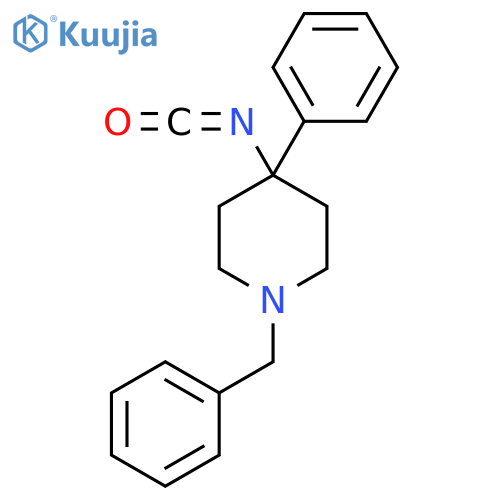 1-Benzyl-4-isocyanato-4-phenylpiperidine structure