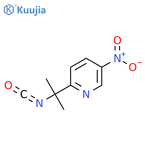 2-(2-isocyanatopropan-2-yl)-5-nitropyridine structure