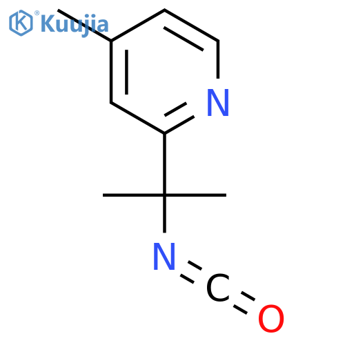 2-(2-isocyanatopropan-2-yl)-4-methylpyridine structure