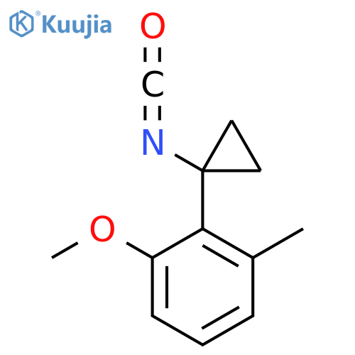 2-(1-Isocyanatocyclopropyl)-1-methoxy-3-methylbenzene structure