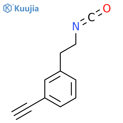 1-ethynyl-3-(2-isocyanatoethyl)benzene structure