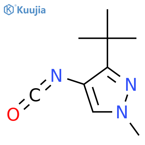 3-tert-butyl-4-isocyanato-1-methyl-1H-pyrazole structure