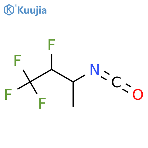 1,1,1,2-tetrafluoro-3-isocyanatobutane structure
