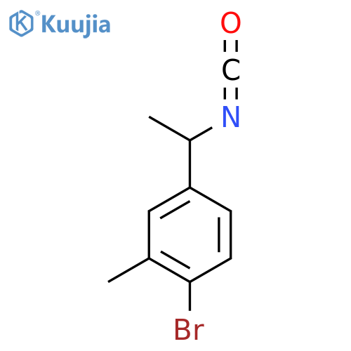 1-Bromo-4-(1-isocyanatoethyl)-2-methylbenzene structure
