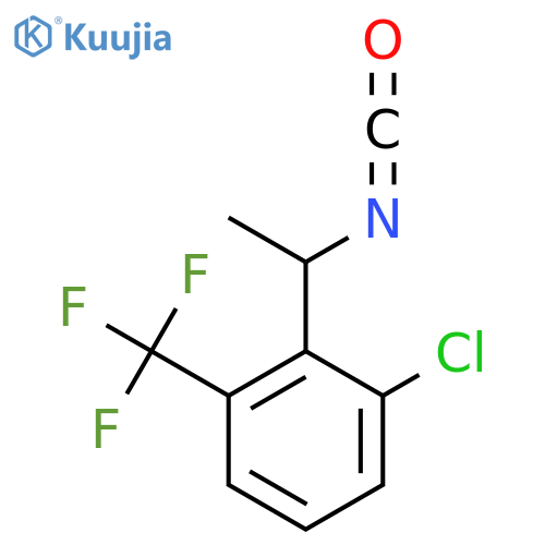 1-chloro-2-(1-isocyanatoethyl)-3-(trifluoromethyl)benzene structure