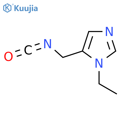 1-ethyl-5-(isocyanatomethyl)-1H-imidazole structure