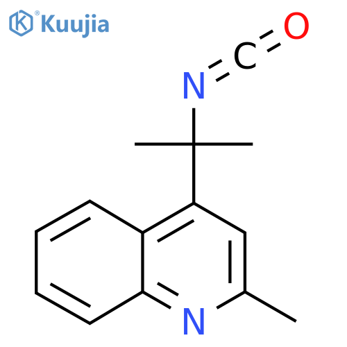 4-(2-isocyanatopropan-2-yl)-2-methylquinoline structure
