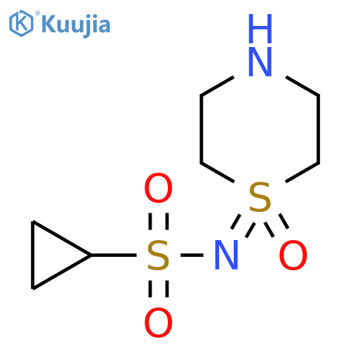 N-(1-oxo-1lambda6-thiomorpholin-1-ylidene)cyclopropanesulfonamide structure