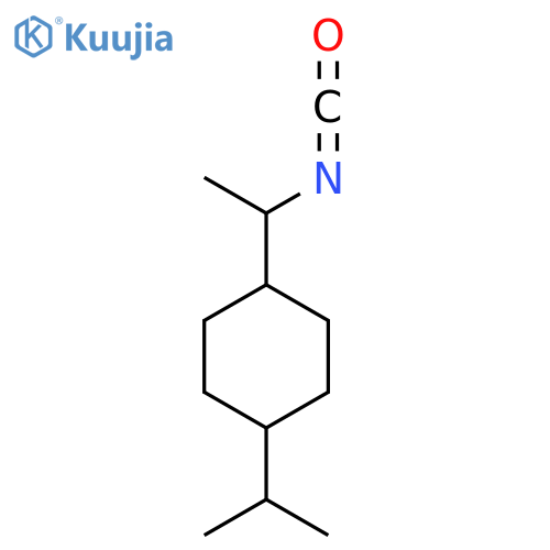 1-(1-isocyanatoethyl)-4-(propan-2-yl)cyclohexane structure