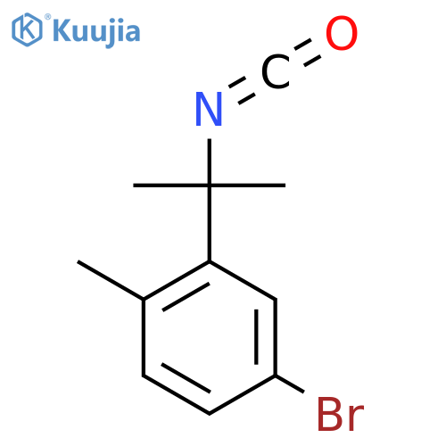4-Bromo-2-(2-isocyanatopropan-2-yl)-1-methylbenzene structure