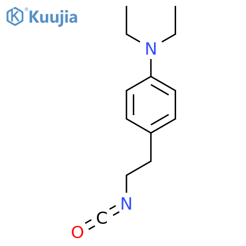 N,N-diethyl-4-(2-isocyanatoethyl)aniline structure