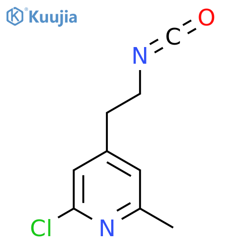 2-chloro-4-(2-isocyanatoethyl)-6-methylpyridine structure