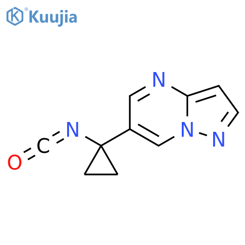 6-(1-isocyanatocyclopropyl)pyrazolo1,5-apyrimidine structure