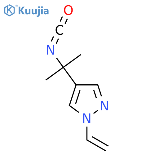 1-ethenyl-4-(2-isocyanatopropan-2-yl)-1H-pyrazole structure
