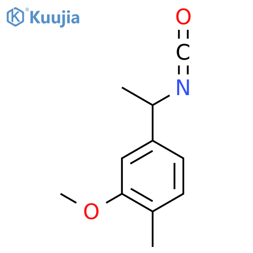 4-(1-isocyanatoethyl)-2-methoxy-1-methylbenzene structure