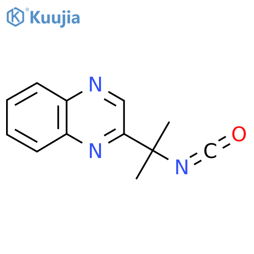 2-(2-isocyanatopropan-2-yl)quinoxaline structure