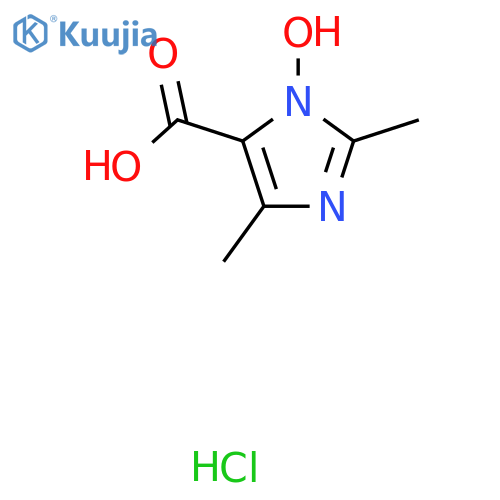 1-hydroxy-2,4-dimethyl-1H-imidazole-5-carboxylic acid hydrochloride structure