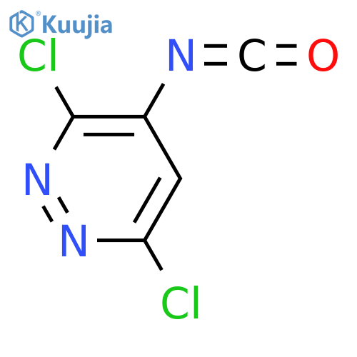 3,6-dichloro-4-isocyanatopyridazine structure