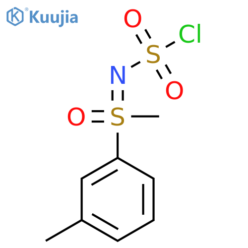 (chlorosulfonyl)imino(methyl)(3-methylphenyl)-lambda6-sulfanone structure