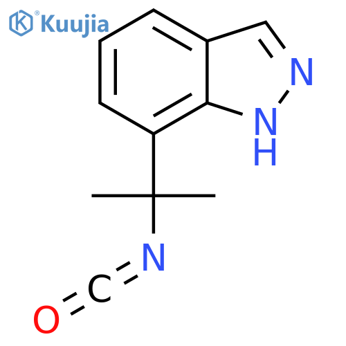 7-(2-isocyanatopropan-2-yl)-1H-indazole structure