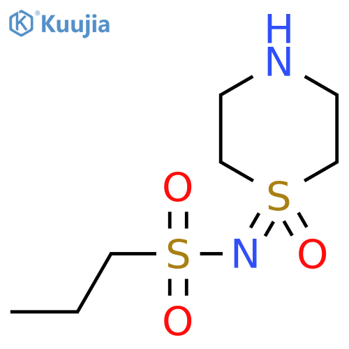 N-(1-oxo-1lambda6-thiomorpholin-1-ylidene)propane-1-sulfonamide structure