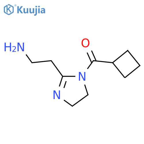 2-(1-cyclobutanecarbonyl-4,5-dihydro-1H-imidazol-2-yl)ethan-1-amine structure