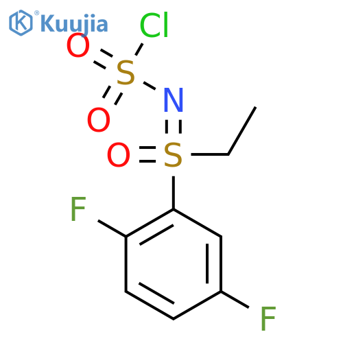 (chlorosulfonyl)imino(2,5-difluorophenyl)ethyl-lambda6-sulfanone structure