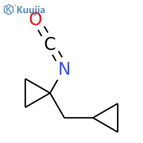 1-(cyclopropylmethyl)-1-isocyanatocyclopropane structure