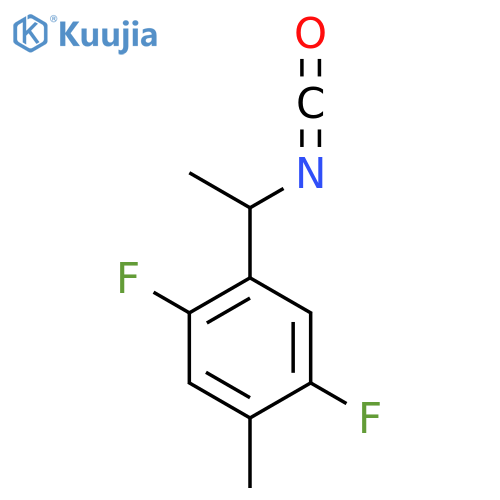 1,4-difluoro-2-(1-isocyanatoethyl)-5-methylbenzene structure