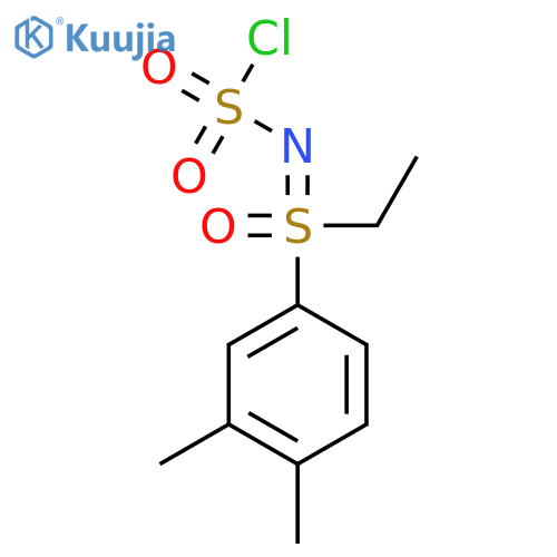 (chlorosulfonyl)imino(3,4-dimethylphenyl)ethyl-lambda6-sulfanone structure
