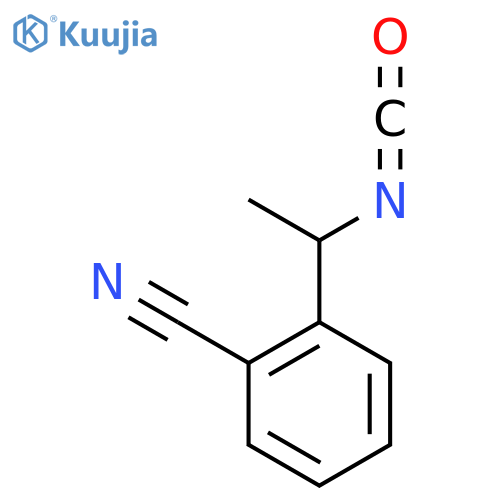 2-(1-isocyanatoethyl)benzonitrile structure