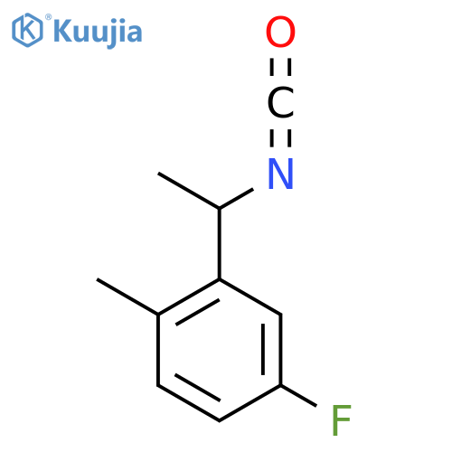 4-fluoro-2-(1-isocyanatoethyl)-1-methylbenzene structure