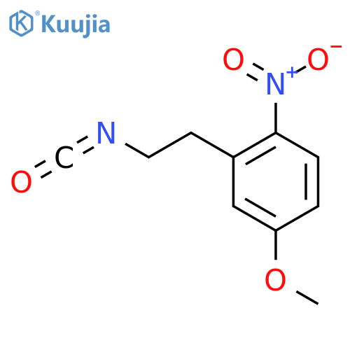 2-(2-isocyanatoethyl)-4-methoxy-1-nitrobenzene structure