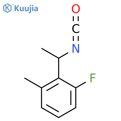 1-fluoro-2-(1-isocyanatoethyl)-3-methylbenzene structure