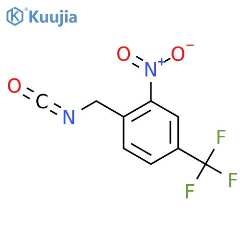 1-(isocyanatomethyl)-2-nitro-4-(trifluoromethyl)benzene structure