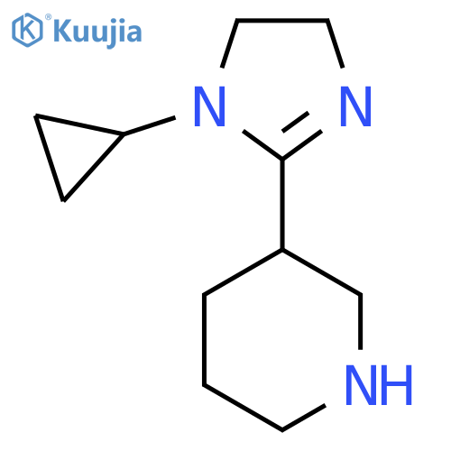 3-(1-cyclopropyl-4,5-dihydro-1H-imidazol-2-yl)piperidine structure