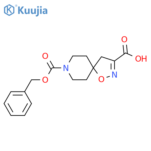 8-(benzyloxy)carbonyl-1-oxa-2,8-diazaspiro4.5dec-2-ene-3-carboxylic acid structure