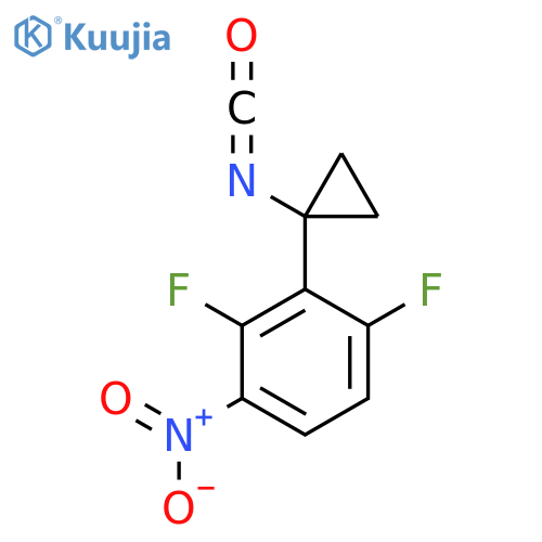 1,3-difluoro-2-(1-isocyanatocyclopropyl)-4-nitrobenzene structure