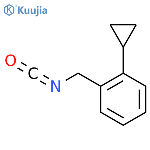 1-cyclopropyl-2-(isocyanatomethyl)benzene structure